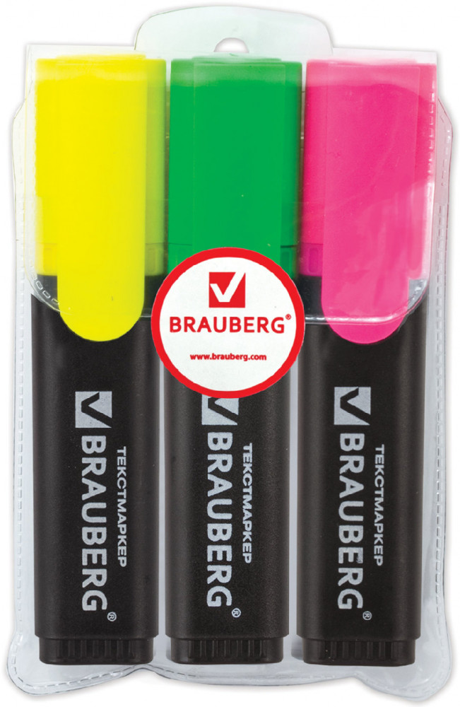 Набор текстовыделителей | Contract | Brauberg