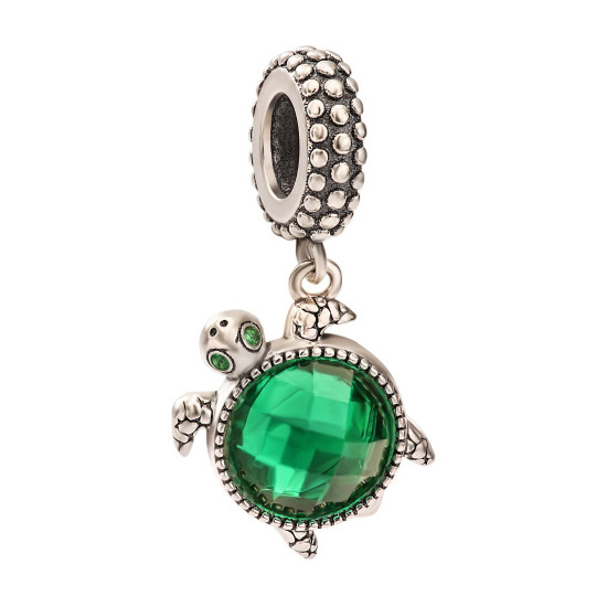 Шарм из серебра с фианитами