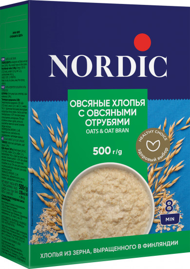 Хлопья овсяные с овсяными отрубями