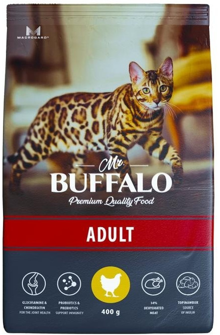 Корм для взрослых кошек с курицей | Mr.Buffalo