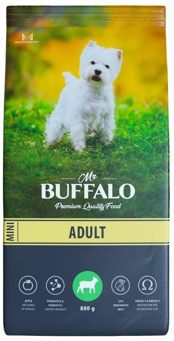 Корм для взрослых собак миниатюрных пород с ягненком | Adult mini | Mr.Buffalo
