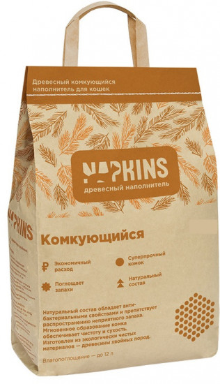 Наполнитель древесный комкующийся