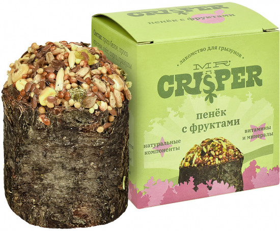 Лакомство для грызунов с фруктами «Пенек»