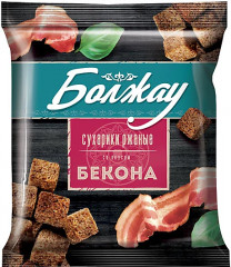 Сухарики ржаные со вкусом бекона