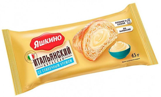 Круассан со сливочным кремом