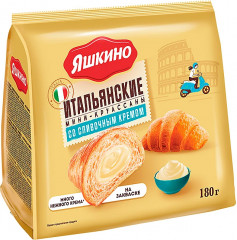 Мини-круассаны со сливочным кремом