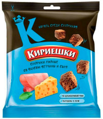 Сухарики со вкусом ветчины и сыра