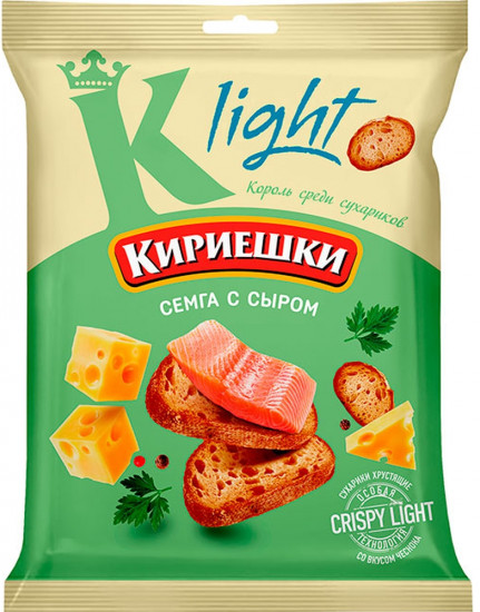 Сухарики со вкусом семги с сыром