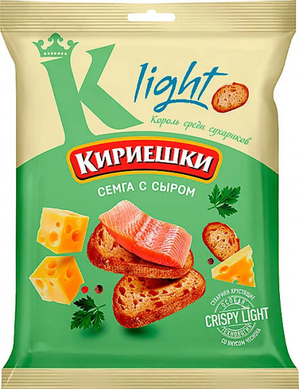 Сухарики со вкусом сёмги с сыром