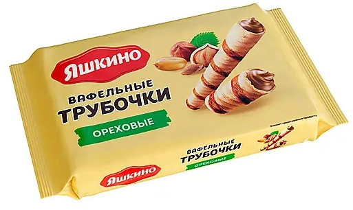 Трубочки вафельные с шоколадно-ореховой начинкой «Ореховые»