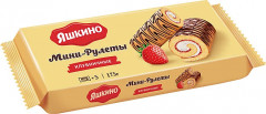 Мини-рулет бисквитный «Клубничный»