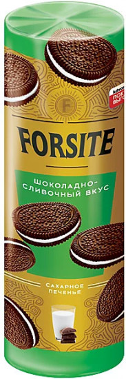 Печенье-сэндвич с шоколадно-сливочным вкусом «Forsite»