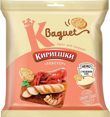 Сухарики со вкусом лобстера и чесночным соусом