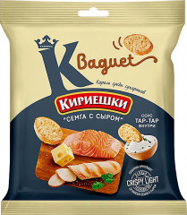 Сухарики со вкусом сёмги с сыром и соусом тар-тар