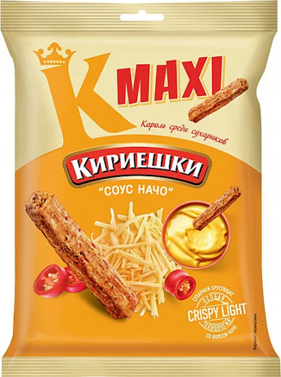 Сухарики со вкусом соуса начо