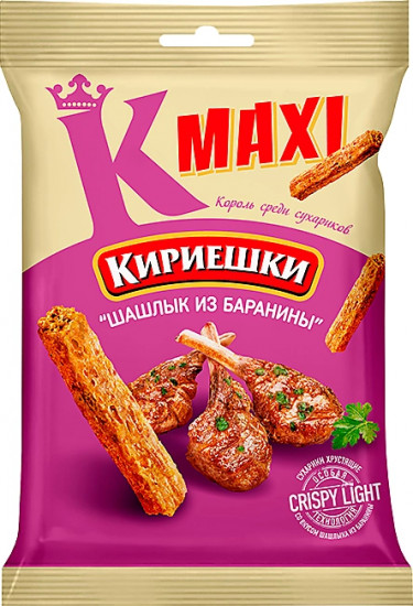 Сухарики со вкусом шашлыка из баранины
