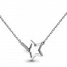 Колье из серебра с фианитами