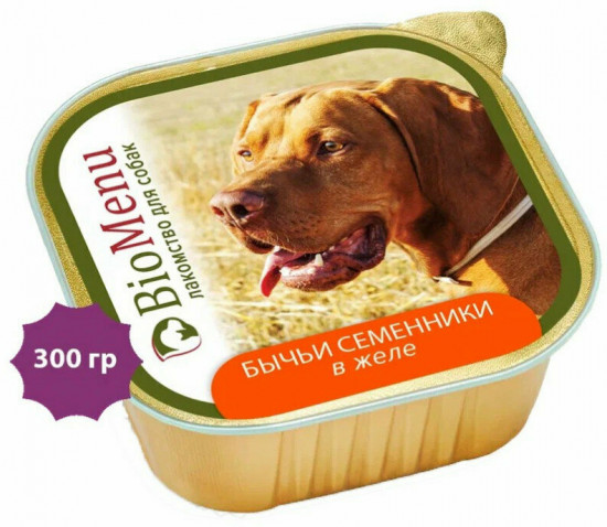 Лакомство для собак «Бычьи семенники в желе»