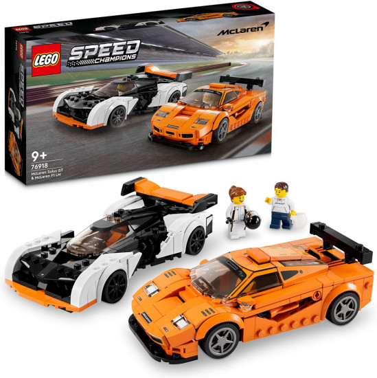 Конструктор LEGO® 76918 Гоночные автомобили McLaren Solus GT и McLaren F1 LM