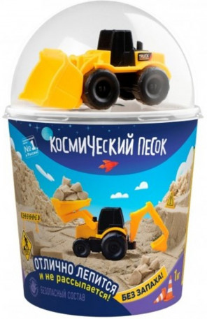 Песок кинетический с трактором