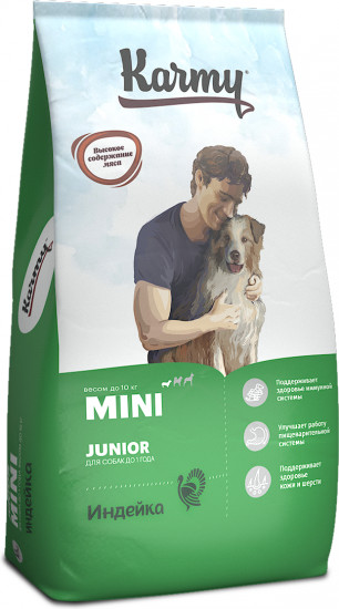 Корм для щенков мелких пород «Mini Junior»