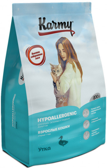 Корм для кошек с уткой «Hipoallergenic»
