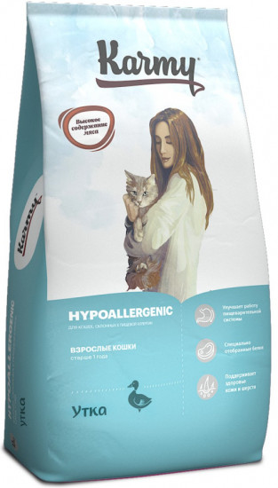 Корм для кошек с уткой «Hipoallergenic»