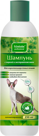 Шампунь для кошек короткошерстных пород