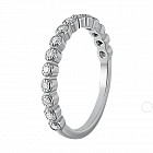 Кольцо из серебра с фианитами