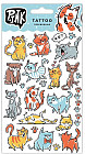 Наклейки-тату переводные «Смешные коты»