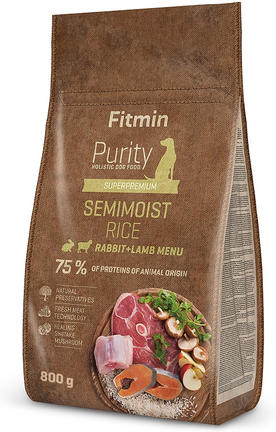 Корм для собак с мясом ягненка и кролика «Semimoist» | Purity Dog | Fitmin