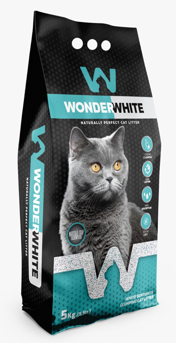 Наполнитель для кошачьего туалета с ароматом марсельского мыла | Wonder White