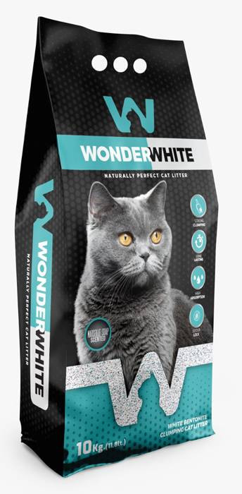Наполнитель для кошачьего туалета с ароматом марсельского мыла | Wonder White
