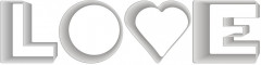 Набор форм кулинарных «Love»