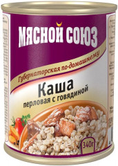 Каша перловая с говядиной