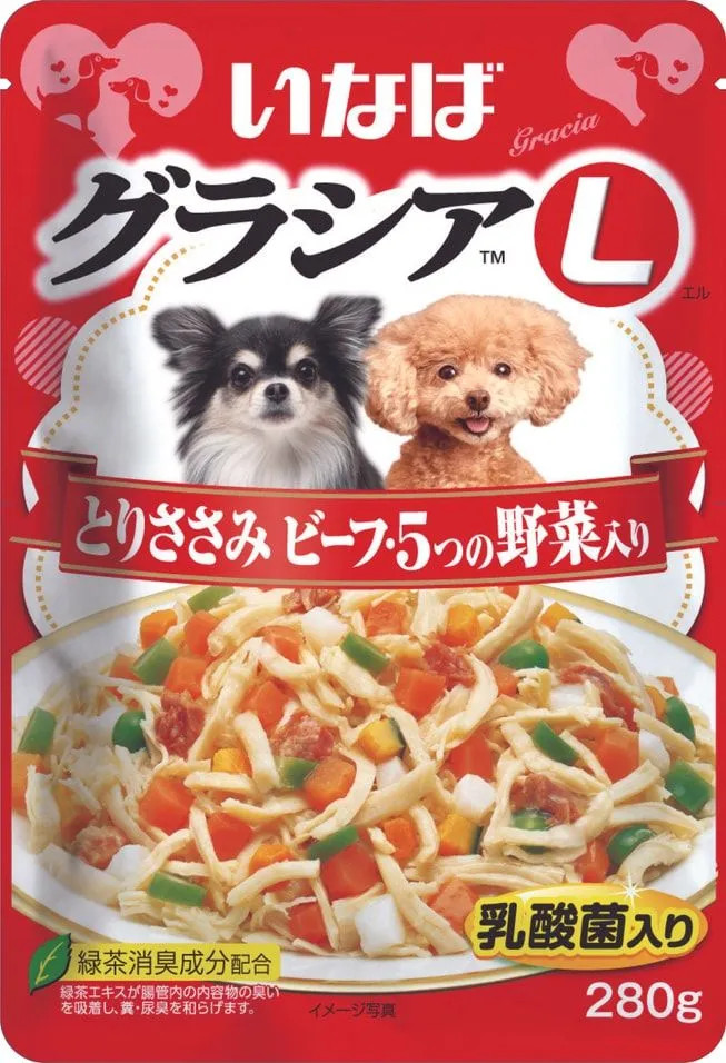 Корм для собак «Куриное филе с говядиной и овощами в желе» | Inaba