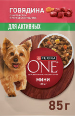 Корм для собак с говядиной, картофелем и морковью