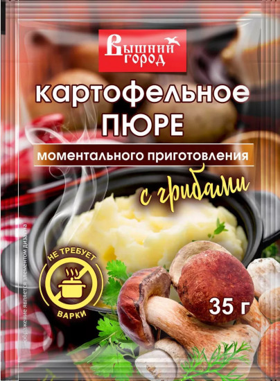 Пюре картофельное с грибами