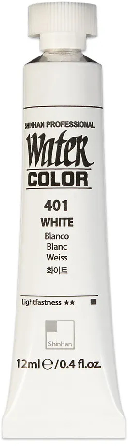 Краска акварельная «Watercolour», 401 белый | Professional | ShinHan Art