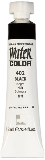 Краска акварельная «Watercolour», 402 чёрный