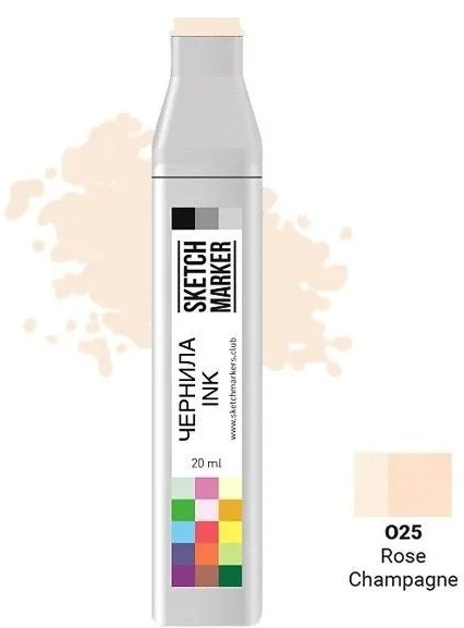 Заправка для маркеров, O25 Розовое шампанское | Sketchmarker