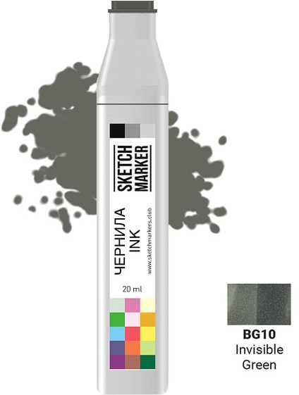 Заправка для маркеров, BG10 Прозрачный зеленый | Sketchmarker