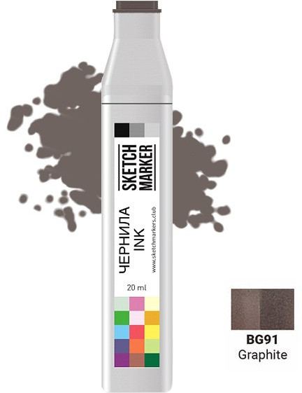 Заправка для маркеров, BG91 Графит | Sketchmarker