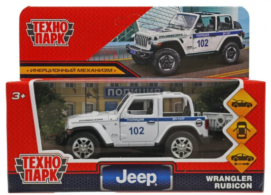 Машина инерционная «Jeep Wrangler Rubicon. Полиция»