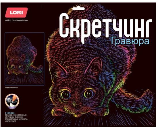 Набор для скретчинга «Домашняя кошка»