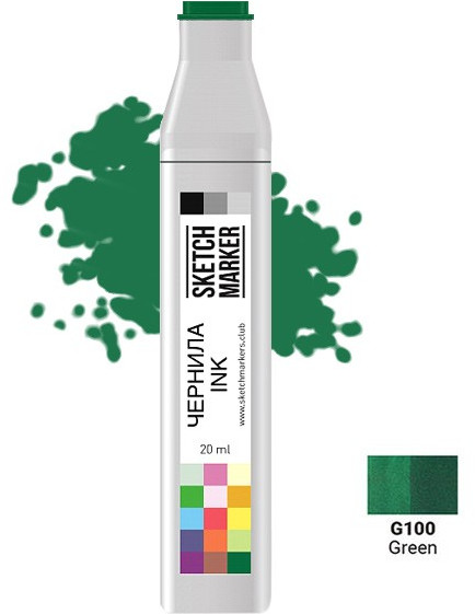 Заправка для маркеров, G100 Зеленый | Sketchmarker