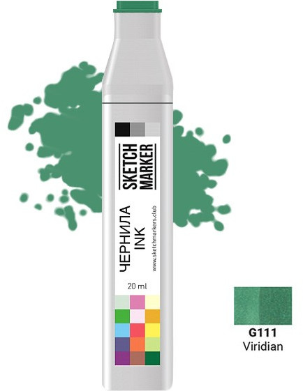 Заправка для маркеров, G111 Голубовато-зеленый | Sketchmarker