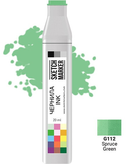 Заправка для маркеров, G112 Зеленая ель | Sketchmarker