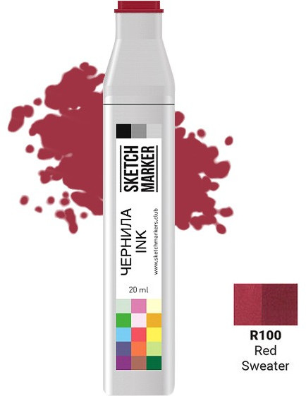 Заправка для маркеров, R100 Красный свитер | Sketchmarker
