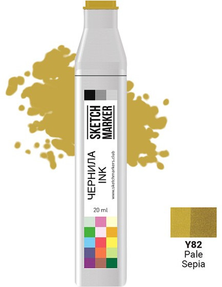 Заправка для маркеров, Y82 Тусклая сепия | Sketchmarker